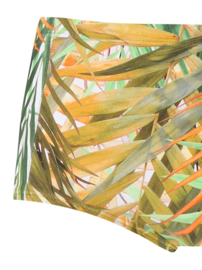 Lygia & Nanny Copacabana Printed Trunks In Yellow