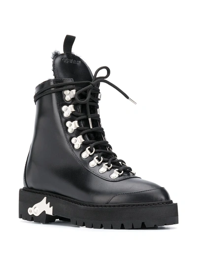 Shop Off-white Ankle-high Hiking Boots In Black