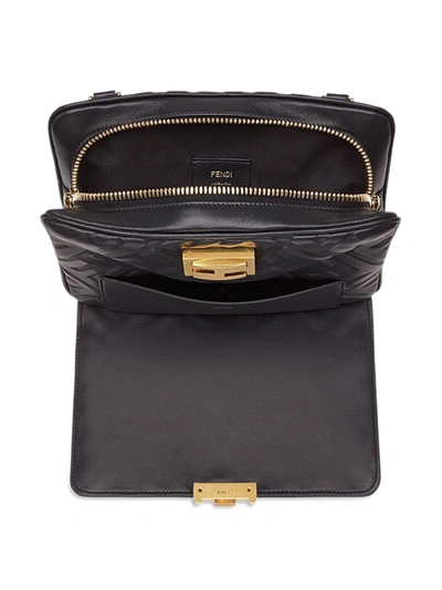 Shop Fendi Upside Down Belt Bag In Black