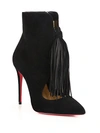 CHRISTIAN LOUBOUTIN Fringed Suede Booties