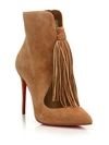 CHRISTIAN LOUBOUTIN Fringed Suede Booties