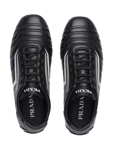Shop Prada Rev Low-top Sneakers In Black