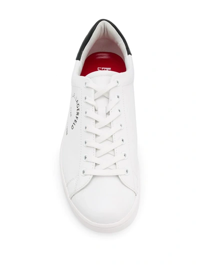 Shop Karl Lagerfeld Rue St Guillaume Low-top Sneakers In White