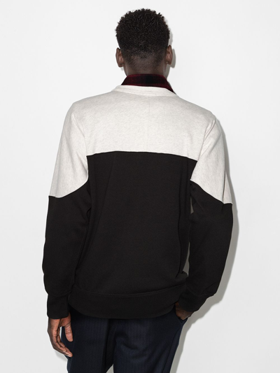 Isabel Marant Howley Logo Cotton-blend Sweatshirt In Schwarz
