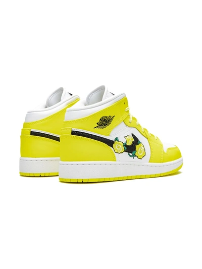 Shop Jordan Air  1 Mid "dynamic Yellow" Sneakers