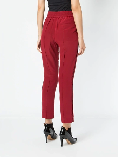 Shop Haider Ackermann Elastic Waist Cropped Pants In Red