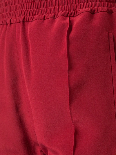 Haider Ackermann Elastic Waist Cropped Pants In Red