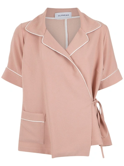 Olympiah Wrap Style Shirt In Pink
