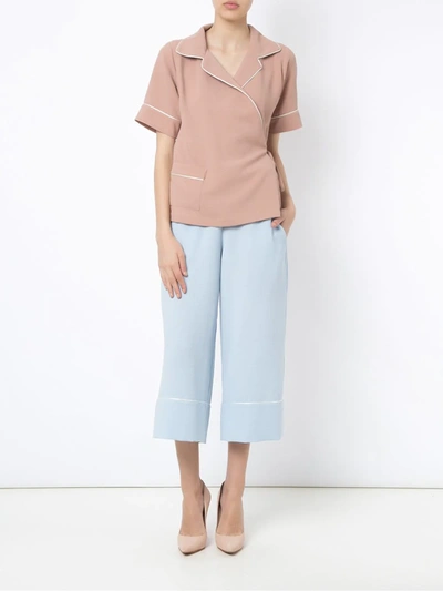 Olympiah Wrap Style Shirt In Pink