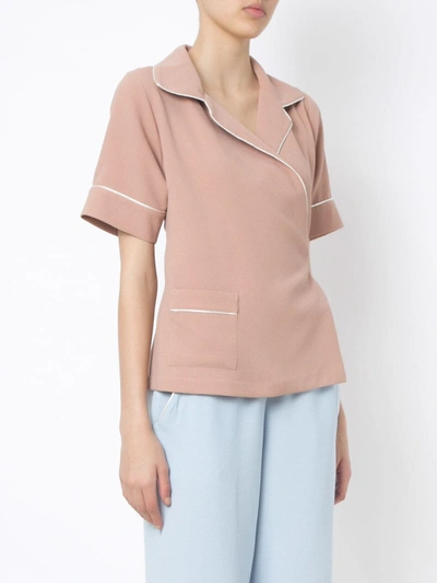 Olympiah Wrap Style Shirt In Pink