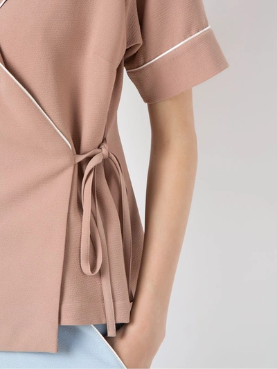 Olympiah Wrap Style Shirt In Pink