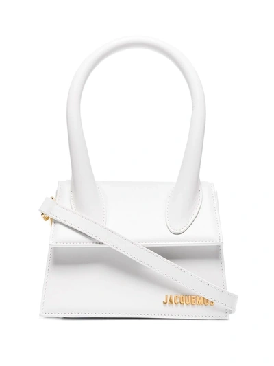 Shop Jacquemus Le Chiquito Moyen Mini Bag In White