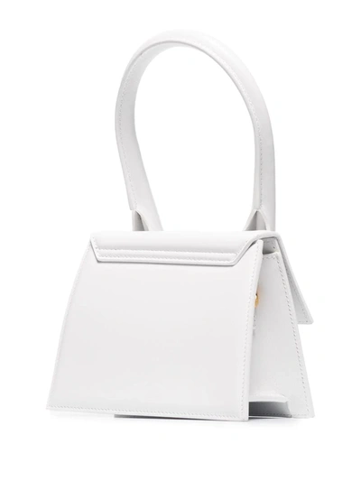 Shop Jacquemus Le Chiquito Moyen Mini Bag In White