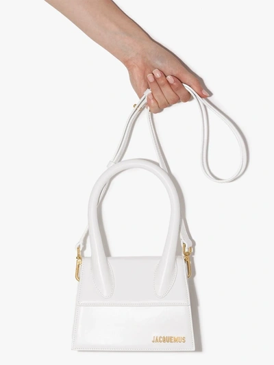 Shop Jacquemus Le Chiquito Moyen Mini Bag In White