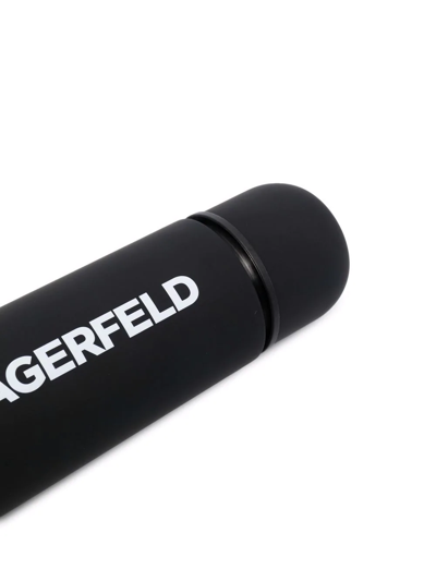 Shop Karl Lagerfeld Essential Thermo Bottle In Black