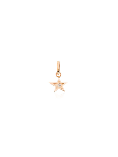 18KT ROSE GOLD AND DIAMOND STAR CHARM