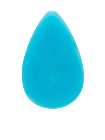 Shop Loquet Turquoise Stone Charm In Blue