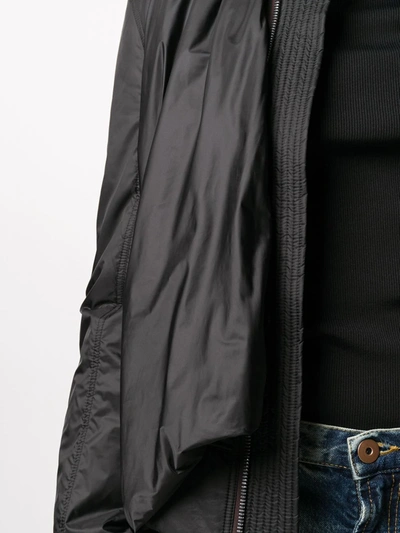 Shop Rick Owens Draped Details Bomber Jacket In Black