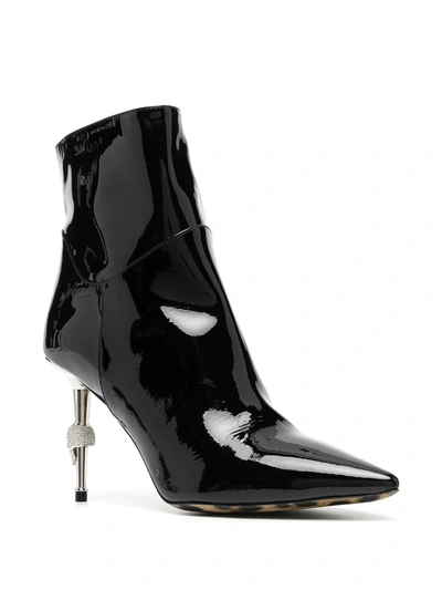Shop Philipp Plein Skull-heel Ankle Boots In Black