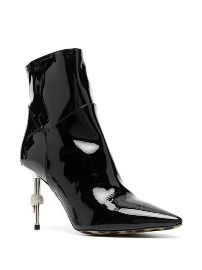Philipp Plein Skull-heel Ankle Boots In Black