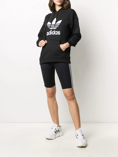 Adidas Originals Trefoil Hoodie In Black