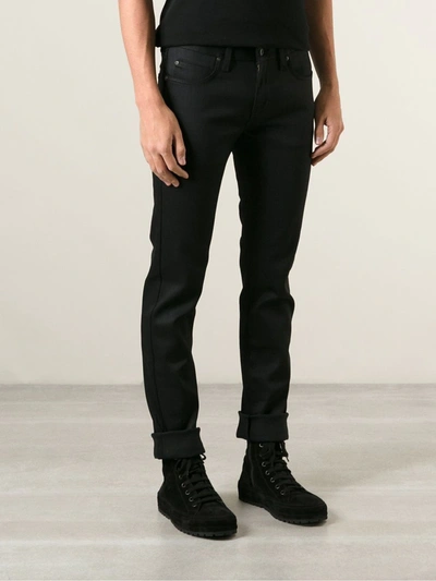 Shop Naked And Famous Slim Fit Jeans In Black