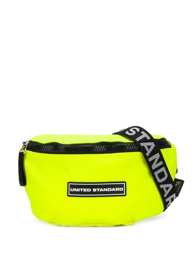 Shop United Standard Logo Patch Belt Bag In 101fluo