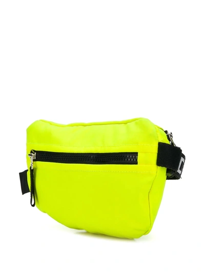 Shop United Standard Logo Patch Belt Bag In 101fluo