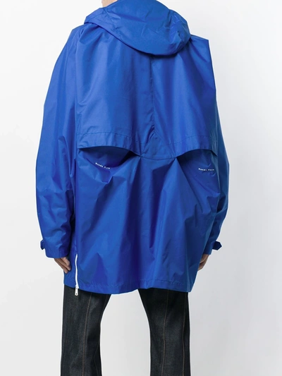 Shop Napa By Martine Rose Logo Rain Jacket In Blue