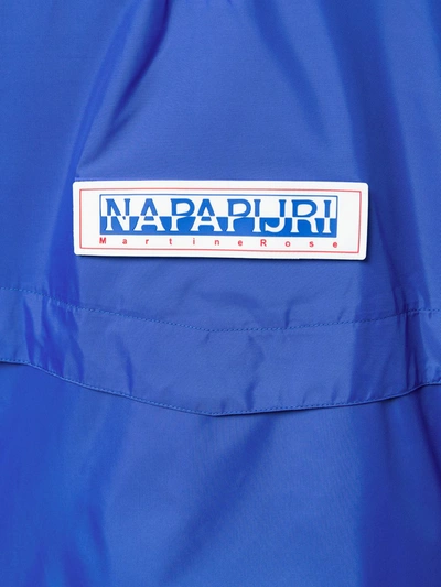 Shop Napa By Martine Rose Logo Rain Jacket In Blue