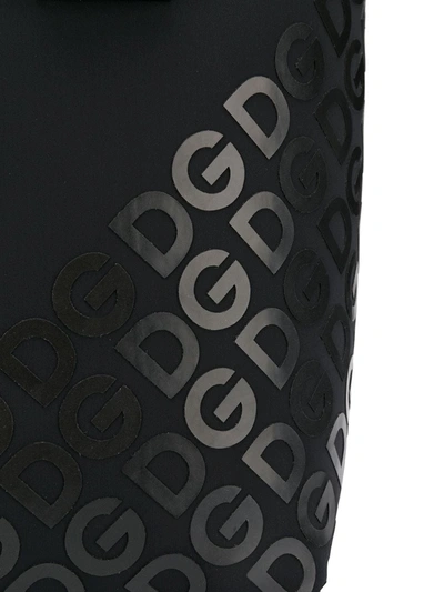 Shop Dolce & Gabbana Dg Mania Print Backpack In Black