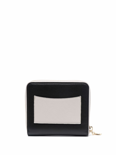 Stella Mccartney Stella Logo Zip-around Wallet In Black