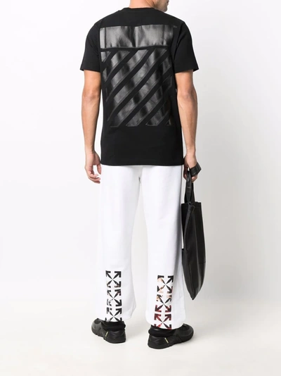 Off-white Diag Cotton T-shirt In Schwarz