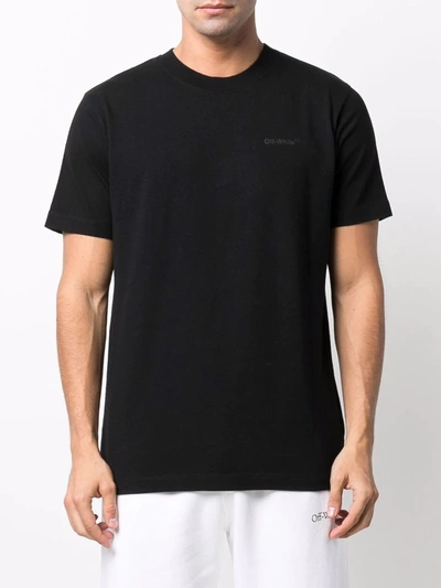 Off-white Diag Cotton T-shirt In Schwarz