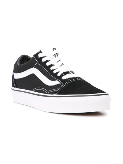 Vans Old Skool Womens Canvas Low Top Skate Shoes In Black