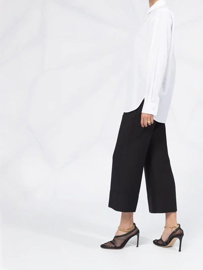 CROPPED STRAIGHT-LEG TROUSERS