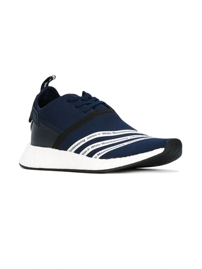 Shop Adidas X White Mountaineering Nmd R2 Primeknit Sneakers In Blue