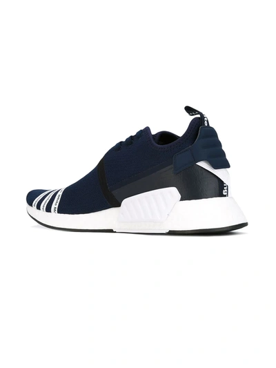 Shop Adidas X White Mountaineering Nmd R2 Primeknit Sneakers In Blue