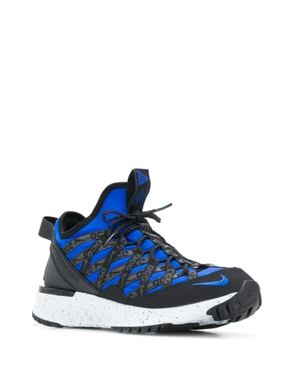 Shop Nike Acg React Terra Gobe Sneakers In Blue