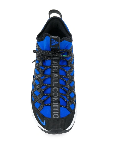 Shop Nike Acg React Terra Gobe Sneakers In Blue