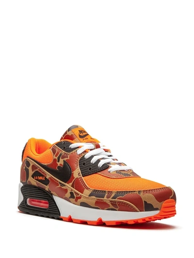 Shop Nike Air Max 90 "orange Duck Camo" Sneakers