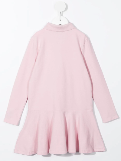 Polo Ralph Lauren Embroidered Polo Dress In Pink