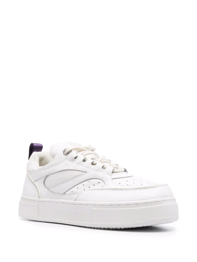 Shop Eytys Sidney Calf Leather Sneakers In White