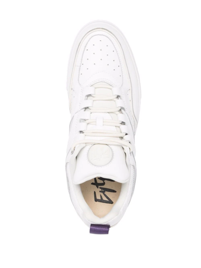 Shop Eytys Sidney Calf Leather Sneakers In White
