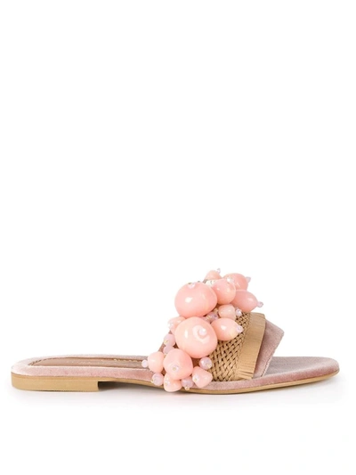 Shop Elina Linardaki Sel Rose Sandals In Pink