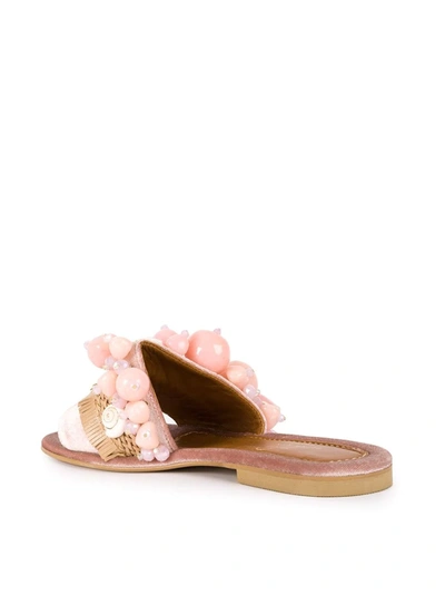 Shop Elina Linardaki Sel Rose Sandals In Pink