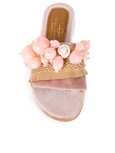 Shop Elina Linardaki Sel Rose Sandals In Pink
