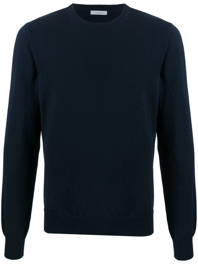 Shop Malo Crew-neck Cashmere Jumper In Blue