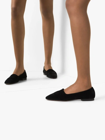 Shop Atp Atelier Andrano Flat Loafers In Black