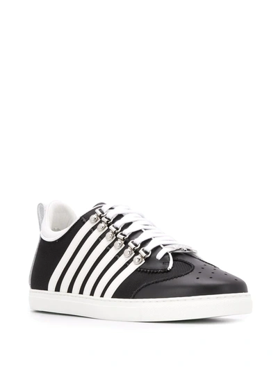 Shop Dsquared2 251 Low Top Sneakers In Black